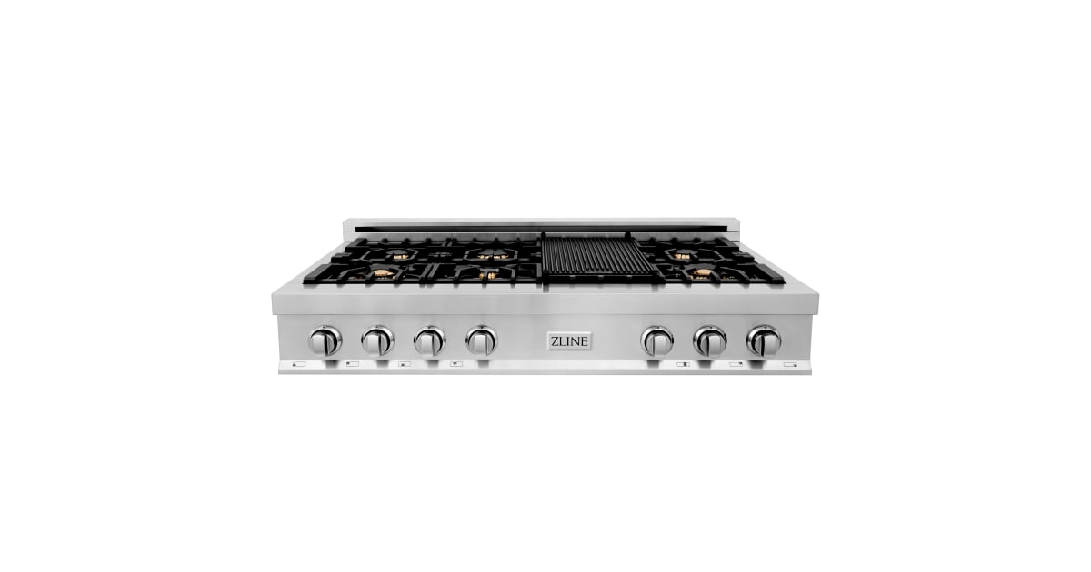 ZLINE RTBR48 48 Inch Wide 7 Burner Gas Cooktop with