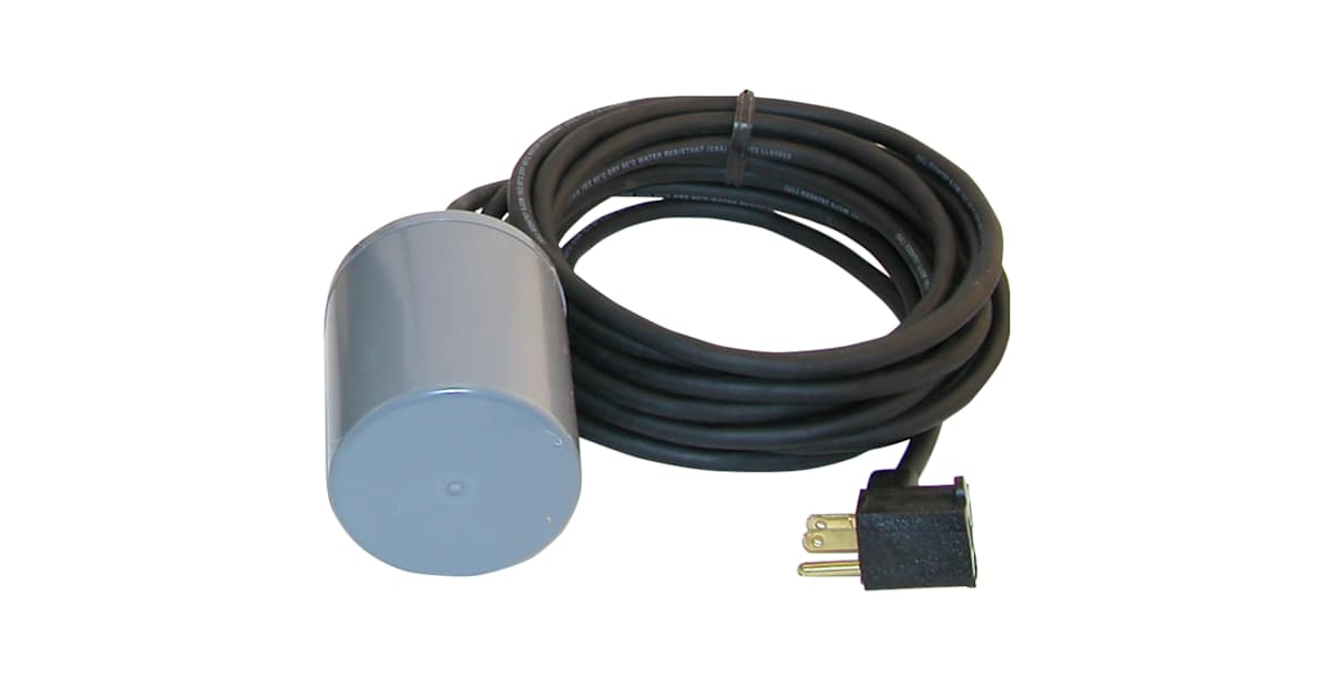 Zoeller 10-0032 Piggyback Float Switch 15' 15 Amp, 115 V Single ...