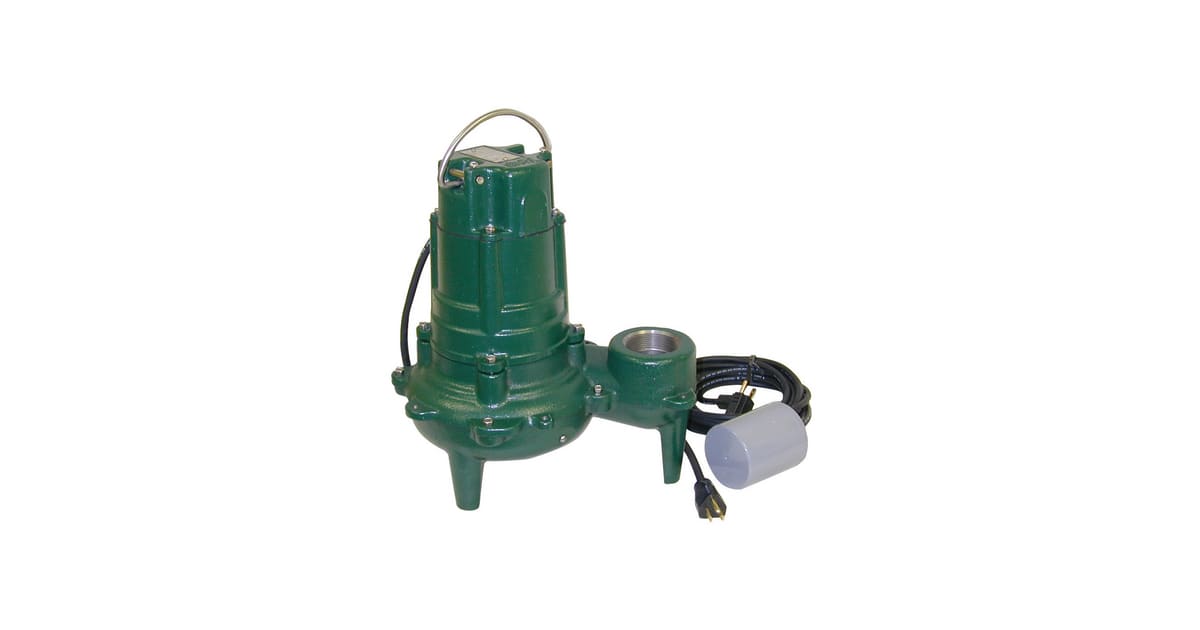 Zoeller 115V 1/3 HP High Head Effluent Pump With Variable Level Float Switch 151-0005