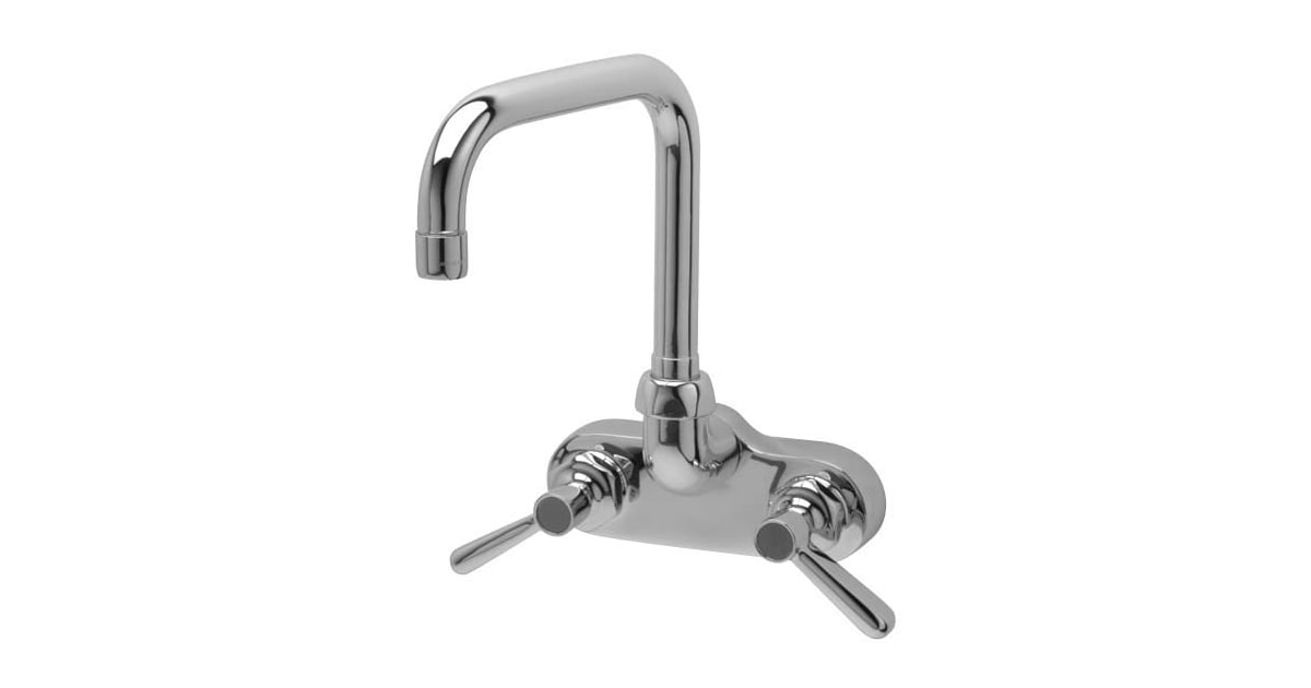 Zurn Wall Mounted Double Handle Kitchen Faucet with Metal