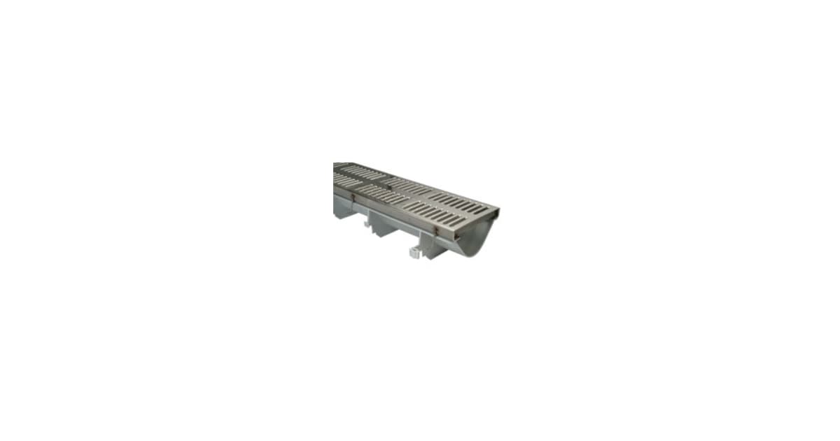 Zurn Z882-HDS-DGC-1E1-1E4 8 Ft Reveal Trench Drain System