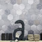 Geometric Pattern Backsplash