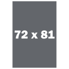 72" x 81" (6' x 6'-9")