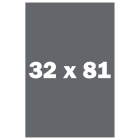 32" x 81" (2'-8" x 6'-9")