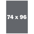 74" x 96" (6'-2" x 8')