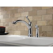 Delta-4453-DST-Installed Faucet in Chrome