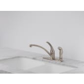 Delta-B3310LF-Installed Faucet in Brilliance Stainless