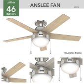 Hunter 50278 Anslee Ceiling Fan Details
