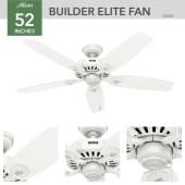 Hunter 53240 Builder Ceiling Fan Details