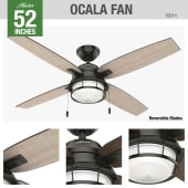 Hunter 59214 Ocala Ceiling Fan Details