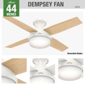Hunter 59244 Dempsey Ceiling Fan Details
