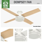 Hunter 59248 Dempsey Ceiling Fan Details