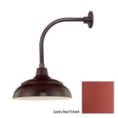 Millennium Lighting-RWHS14-RGN12-Fixture with Satin Red Finish Swatch