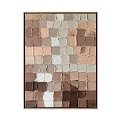 A and E Bath and Shower Essence 48" x 36" Framed Abstract Painting N/A