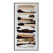 A and E Bath and Shower Ethereal 60" x 30" Framed Abstract Painting N/A