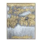 A and E Bath and Shower Glint 48" x 36" Framed Abstract Painting N/A