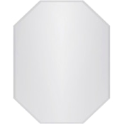 A and E Bath and Shower Kirtland 22" W x 28" H Geometric Frameless Accent Mirror N/A