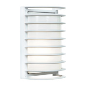 Access Lighting Bermuda 11" Tall Wall Sconce- 2700K White / Ribbed Frosted