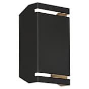 Access Lighting La Vida 2 Light 10" Tall LED Wall Sconce Black