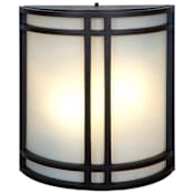 Access Lighting Artemis 2 Light 12" Tall Wall Sconce- 2700K Bronze / Opal