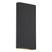 Access Lighting Lux 12" Tall LED Wall Sconce- 3000K Black / Frosted