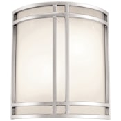 Access Lighting Artemis 2 Light 12" Wide ADA Compliant Wall Sconce with Opal Glass Shades Satin / Opal