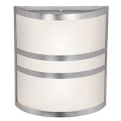Access Lighting Artemis Centro 2 Light 11" Tall Wall Sconce Brushed Steel / Opal