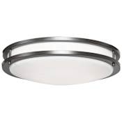 Access Lighting Solero II 17" Wide LED Flush Mount Drum Ceiling Fixture Bronze