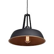 Access Lighting Nostalgia 14" Wide Pendant Matte Black