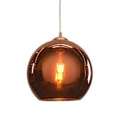 Access Lighting Glow 1 Light Pendant - 10" Wide with Copper Glass Shade Brushed Copper