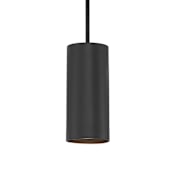 Access Lighting Pilson 5" Wide Mini Pendant Matte Black
