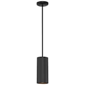 Access Lighting Pilson 5" Wide LED Mini Pendant - 3000K Matte Black