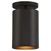 Access Lighting Pint 5" Wide LED Semi-Flush Outdoor Ceiling Fixture Matte Black