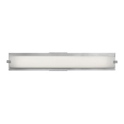 Access Lighting Geneva 25" Wide Integrated LED Bath Bar - 3000K Brushed Steel / Opal