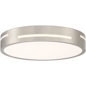Access Lighting Harmony 15" Wide LED Flush Mount Ceiling Fixture Brushed Steel