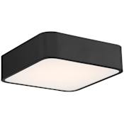 Access Lighting Granada 12" Wide LED Flush Mount Square Ceiling Fixture Black / White