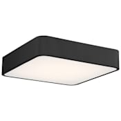 Access Lighting Granada 16" Wide LED Flush Mount Square Ceiling Fixture Black