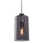 Access Lighting Simplicite 7" Wide LED Mini Pendant- 2200K Black Chrome / Mirror