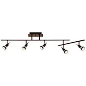 Access Lighting Viper 5 Light 52" Long LED Fixed Rail Bronze
