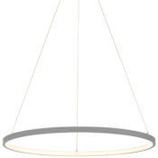 Access Lighting Anello 32" Wide LED Ring Chandelier Gray
