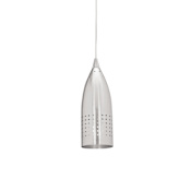 Access Lighting Tomahawk 1 Light 5" Wide Pendant with Metal Shade Brushed Steel