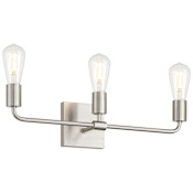 Access Lighting Virgin 3 Light 20" Wide Vanity Light Brushed Steel