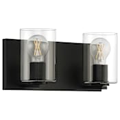 Access Lighting Oslo 2 Light 14" Wide LED Vanity Light Matte Black
