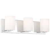 Access Lighting Oslo 3 Light 22" Wide LED Vanity Light with Glass Shades Chrome