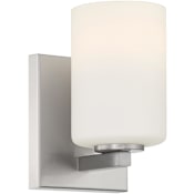 Access Lighting Sienna 7" Tall LED Bathroom Sconce Brushed Steel
