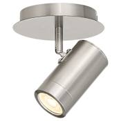 Access Lighting Prado 5" Wide LED Flush Mount Ceiling Fixture Brushed Steel