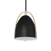Access Lighting Axel 6" Wide Mini Pendant Matte Black