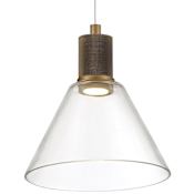 Access Lighting Port Nine 8" Wide LED Mini Pendant Antique Brushed Brass