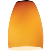 Access Lighting Sherry 5" W x 6" L Glass Lighting Shade Amber Glass