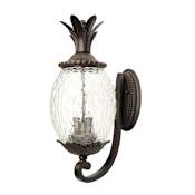 Acclaim Lighting 3 Light 21.75" Height Pineapple Outdoor Wall Sconce from the Lanai Collection Black Coral